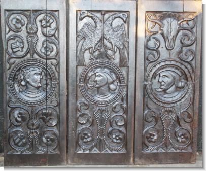 IMPORTANT SET OF PANELS COMMEMORATING THE CORONATION of JAMES I 1603