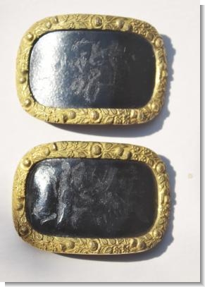 COMMEMORATIVE GEORGIAN SHOE BUCKLES 1800/1