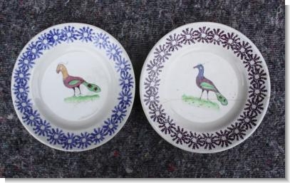 RARE Pair of COTTON & BARLOW BIRD PLATES