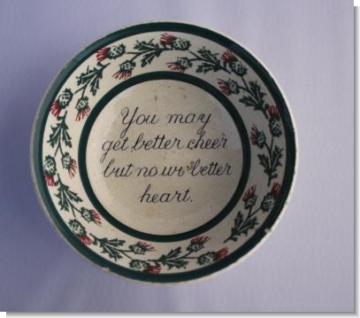 SCOTTISH SPONGEWARE MOTTO BOWL