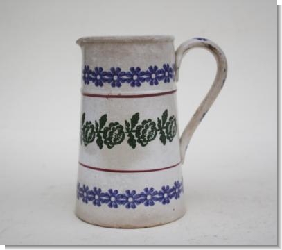 Rare late 19th century Spongeware Jug.