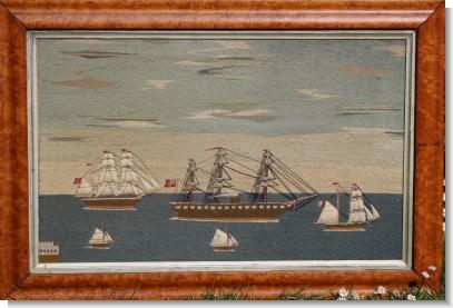 GOOD SAILORS WOOLWORK c.1870