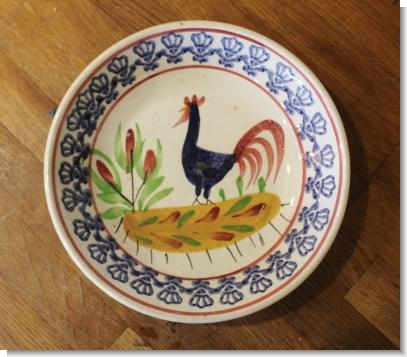 WELSH COCKEREL PLATE shallow bowl.