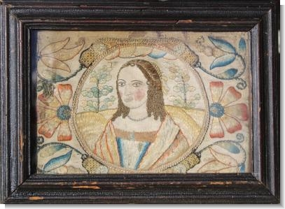 FLORA, Mid 17th century silkwork