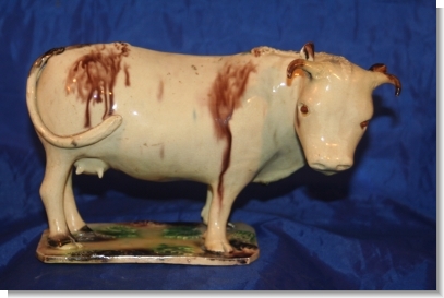 WHIELDON-TYPE MODEL of a COW ,  c.1780.