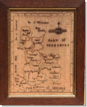 RARE MAP of LANCASHIRE c.1798