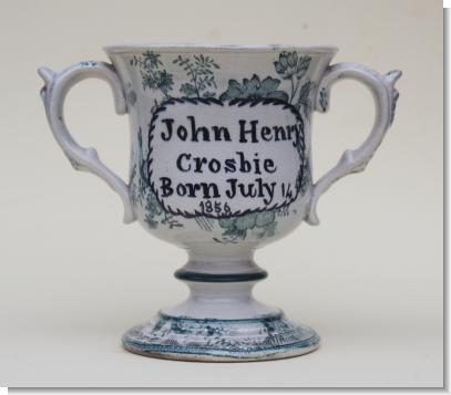 JOHN HENRY CROSBIE 1858  Frog Loving cup. YORKSHIRE.