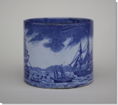 WHALING SCENE Staffordshire shipping series 1820