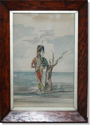 HUSSAR CAVALRYMAN at THE BATTLE OF WATERLOO, 1815