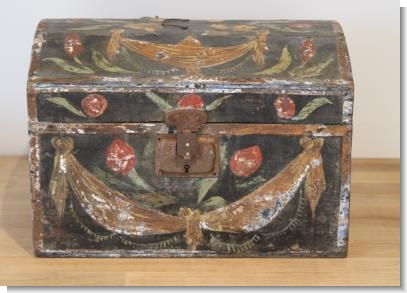 FRENCH PAINTED NORMANDY BOX
