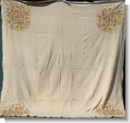 VERY RARE 1786 HOMESPUN BLANKET 