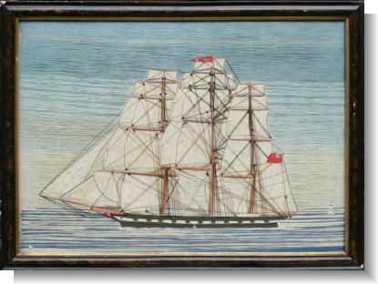 OHIO, GOOD 19th Century SHIP WOOLWORK