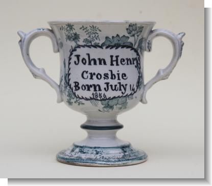 JOHN HENRY CROSBIE 1858  Frog Loving cup. YORKSHIRE.