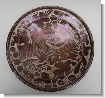 17th CENTURY SPANISH LUSTER DISH