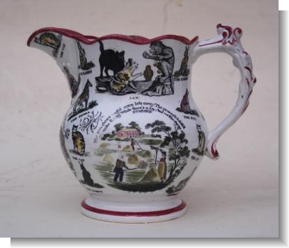 DATED 1835 ANIMAL JUG