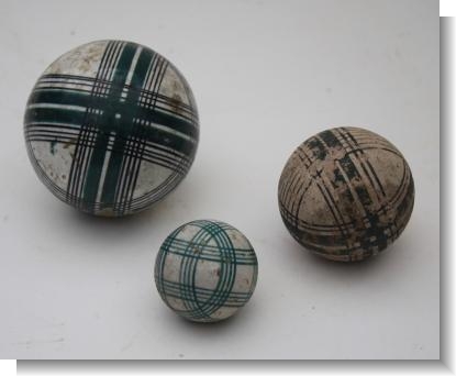 19th CENTURY CARPET BALLS