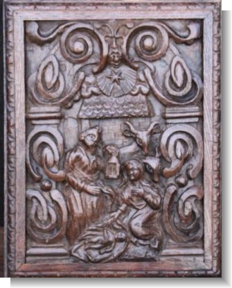 NATIVITY PANEL, Flemish circa 1600