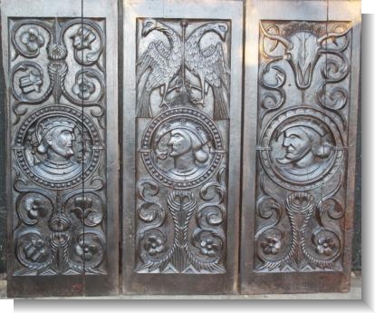 IMPORTANT SET OF PANELS COMMEMORATING THE CORONATION of JAMES I 1603