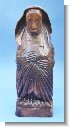 RARE 15th Century ROOF FIGURE OF A NUN.