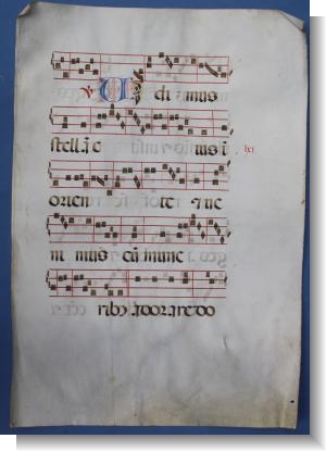 15th Century HYMN SHEET