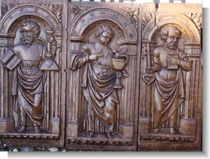 SAINTLY PANELS, FRENCH c.1600