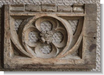 15th century TRACERY PANEL, Somerset