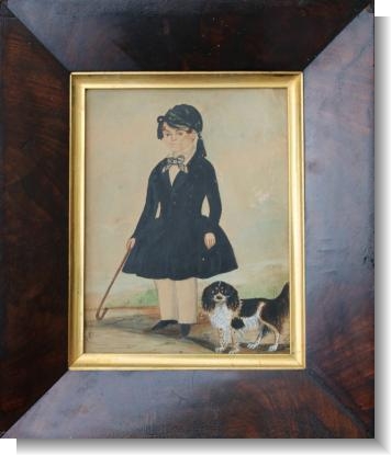 YOUNG BOY with his DOG.  c.1830