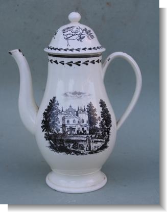 CREAMWARE COFFEE POT  c.1800