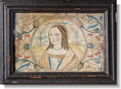 FLORA, Mid 17th century silkwork