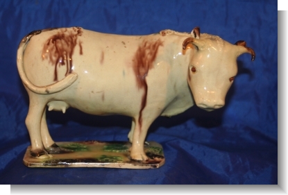 WHIELDON-TYPE MODEL of a COW ,  c.1780.