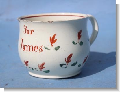 JAMES,   Creamware, c.1800