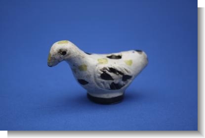 RARE PEARLWARE BIRD WHISTLE c.1810
