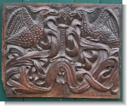 16th CENTURY FRENCH PANEL with BIRDS
