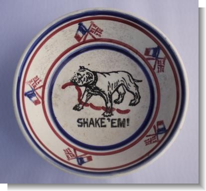 SHAKE'EM, Scottish Patriotic Motto Bowl, c.1915
