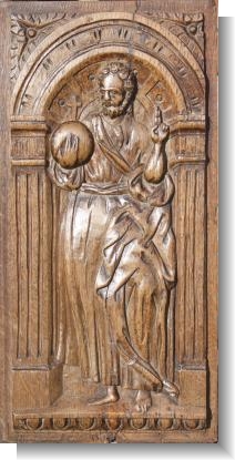 FRENCH PANEL CHRIST  c.1600,