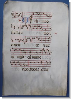 15th Century HYMN SHEET