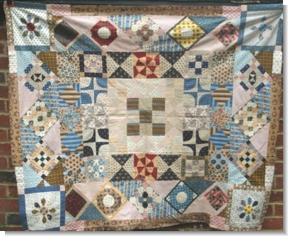 INTERESTING ENGLISH PATCH WORK QUILT