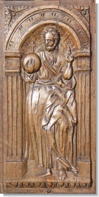 FRENCH PANEL CHRIST  c.1600,