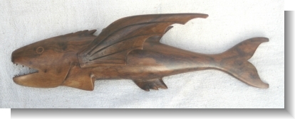 WALL MOUNTED FLYING FISH.