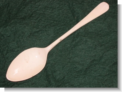 CREAMWARE TABLE SPOON, c.1785.