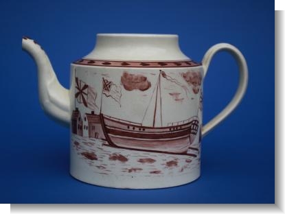 RARE SCOTTISH ! CREAMWARE TEAPOT, c.1791