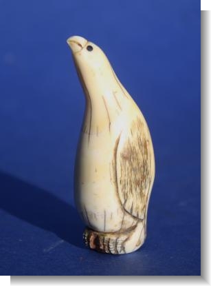 RARE SCRIMSHAW KNIFE HANDLE