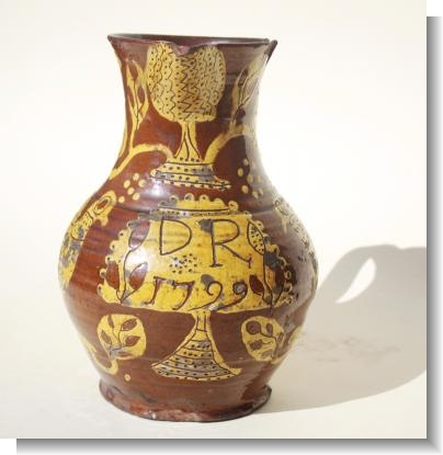 STAFFORDSHIRE SLIPWARE JUG  1799