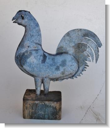 SMALL 19th Century ZINC WEATHER VANE