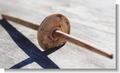 ROMAN BONE SPINNING SPINDLE