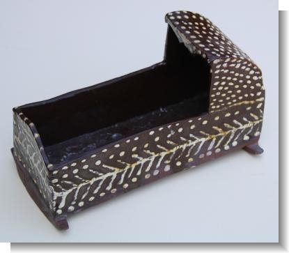 SLIPWARE CRADLE, late 19th Century