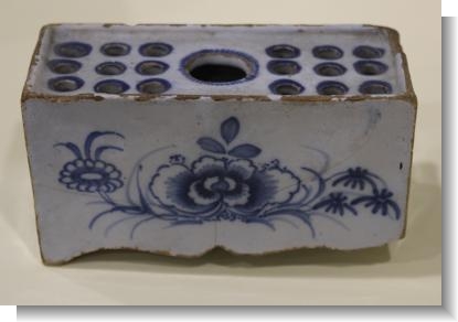 SMALL FLOWER BRICK, Bristol c.1760.